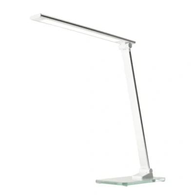 Immagine di Unilux Lampada Popy da Tavolo a LED, 5 W, Controllo Touch, Porta USB, Colore grigio metallizzato