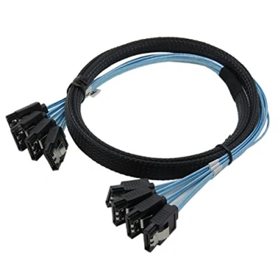 Immagine di YIWENTEC High Speed 6 Gbps 4pcs/set cavo SATA SAS per server 1 m (H0101)