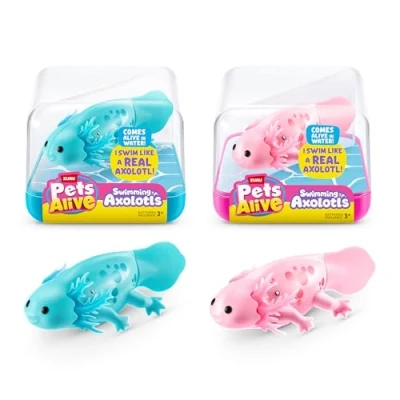 Immagine di Pets Alive Robo Axolotl, serie 1, Axolotl da nuoto, confezione 2
