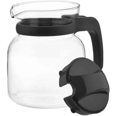Immagine di MGE Caraffa in Vetro Tazza Adatta per Microonde Sostitutiva con Manico e Coperchio 650 ml