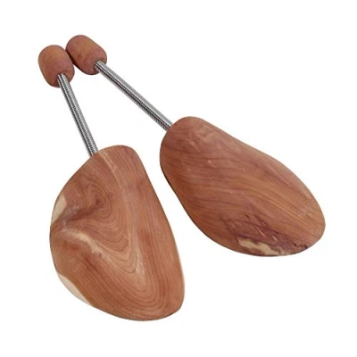 Immagine di DELFA Tenditore per scarpe in legno di cedro con molla a spirale metallo, ogni scarpa, legno, 49 50