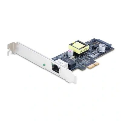 Immagine di StarTech.com Scheda di rete PoE NBASE T a 1 porta da 2,5 Gbps, Intel I225 V, 802.3af/at PoE+ Multi Gigabit NIC, LAN PCI Express, Interfaccia Ethernet alimentata via SATA (PR12GIP NETWORK CARD)