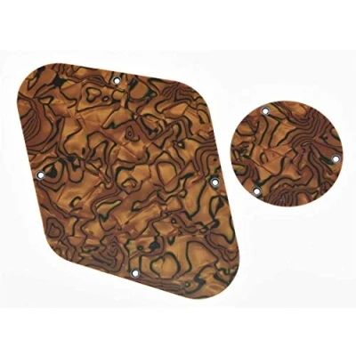 Immagine di Dopro LP Piastra di Controllo Posteriore Interruttore Cavità Copertura Per USA Gibson Les Paul Tiger Stripe