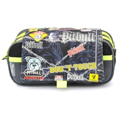 Immagine di office box Astuccio Triplo Design con spaziosi scomparti interni chiusura lampo singola by Colorline, multicolore, Pitbull Protected