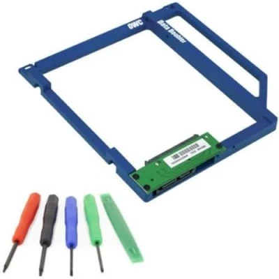 Immagine di OWC Data Doubler, Soluzione di Staffa per convertitore da Ottico a SATA HD Laptop Mac, (OWCDDAMBS0GB)
