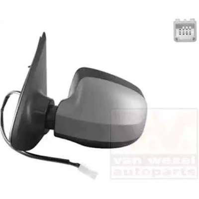 Immagine di Specchio retrovisore esterno Van Wezel 1507807 Sx con la prima mano completo, convesso, per regolazione elettrica specchio, termico