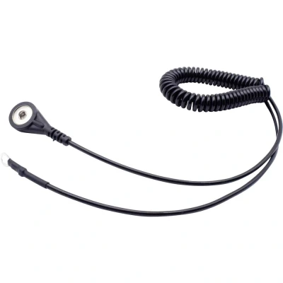 Immagine di Quadrios Cavo di messa a terra ESD 1.80 m Connettore pressione 4 mm, Collegamento capocorda ad anello