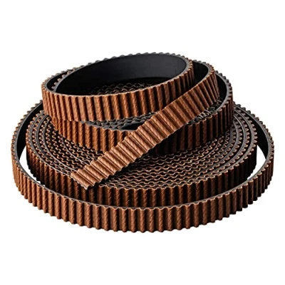 Immagine di Turmberg3D Cinghia dentata GT2 2 m x 6 mm Cavo di trazione in fibra vetro Superficie nylon marrone resistente all&#039;usura stampante 3D