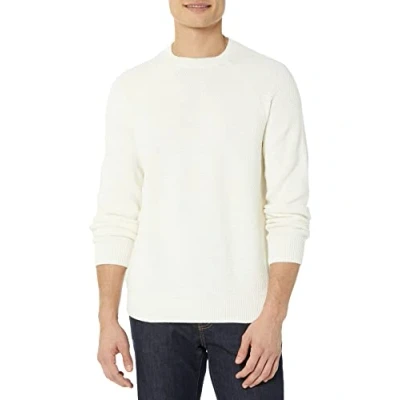 Immagine di Amazon Essentials Maglione Girocollo in Cotone Testurizzato vestibilità Oversize Uomo, Bianco Guscio D&#039;uovo, 5XL Plus