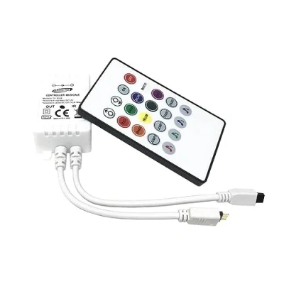 Immagine di Kovalmax® Centralina telecomando per striscia led RGB controller 12 v TE uso interni strip