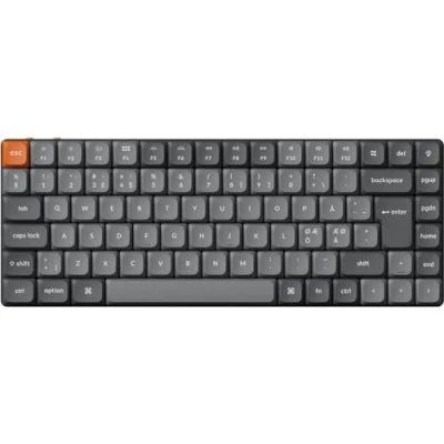 Immagine di Keychron K3 Max QMK/via Tastiera meccanica senza fili, 75% Layout programmabile, RGB LED, Gateron Red Switch Hot Swap, Telaio in alluminio Bluetooth/USB C da gioco cablata per Mac Windows