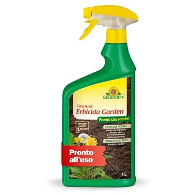 Immagine di Neudorff Finalsan Ultima PFnPO Concentrato Diserbante totale contro erbacce, erbe, alghe e muschi. Visibilmente efficace in un giorno, 1 litro
