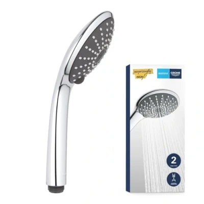Immagine di GROHE Vitalio Joy 110 Manopola Doccia a due getti, 11 cm, con tecnologia Water Saving , Cromo, 27317000
