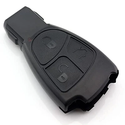 Immagine di C.D.R. Custodia per chiave con telecomando a 3 tasti, compatibile Mercedes Benz: Classe A, B, C, E, S, SL, SLK, Vaneo, Viano, Vito ecc.