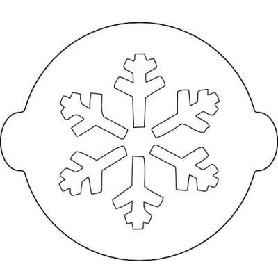 Immagine di silikomart 70.039.99.0060 Stencil per Torte acc063 Fiocco di Neve