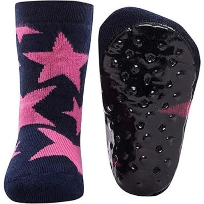 Immagine di Ewers Stoppersocks stelle, calzini antiscivolo con suola IN gomma per bambini e bambine, con, MADE GERMANY, 1 paio di bambini, taglia 18 19