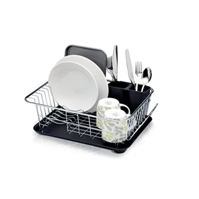 Immagine di SINK MANAGEMENT scolapiatti cromato in argento, acciaio inossidabile, 15,5 x 30,5 42 cm