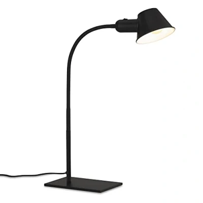 Immagine di BRILONER lampada da tavolo flessibile, regolabile, con interruttore a levetta, 1x presa E27 max. 10 watt, cavo incluso, nero, 65 cm