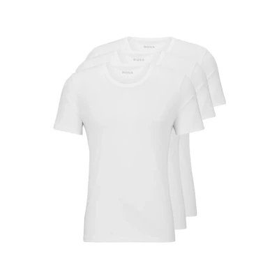 Immagine di BOSS T Shirt RN 3p Classic Maglietta, White 100, L Uomo