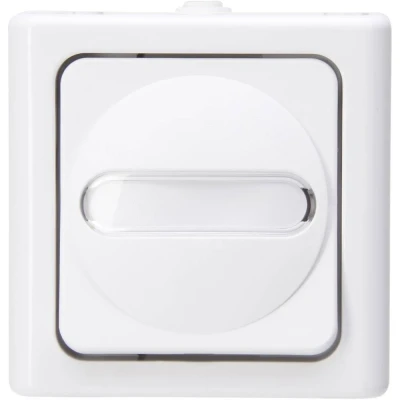 Immagine di Kopp 560602007 1 pezzo Interruttore per ambienti umidi Completo Interruttore, Commutatore BlueElectric Bianco artico