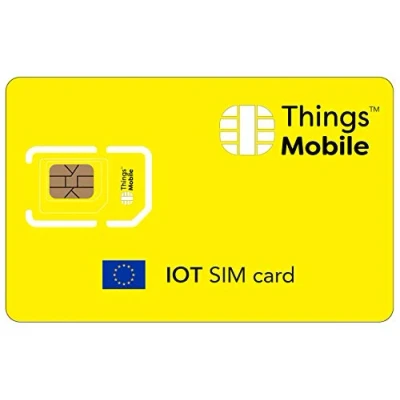 Immagine di SIM Card IoT EUROPA Things Mobile con copertura globale e rete multi operatore GSM/2G/3G/4G LTE, senza costi fissi, scadenza tariffe competitive, 10 di credito incluso