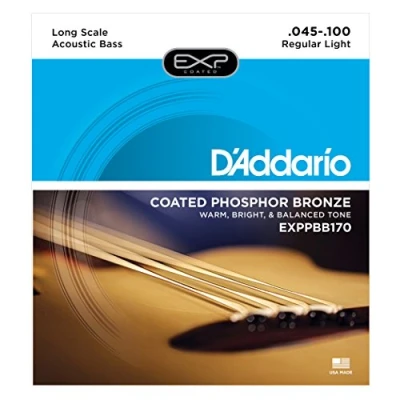 Immagine di Corde D&#039;Addario EXPPBB170 in bronzo fosforoso per basso acustico, 45 100, Long Scale