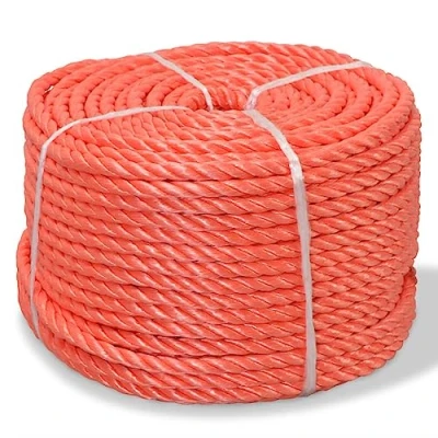 Immagine di vidaXL Corda Intrecciata Polipropilene 12 mm 100 m Arancione Cima Cordame Fune
