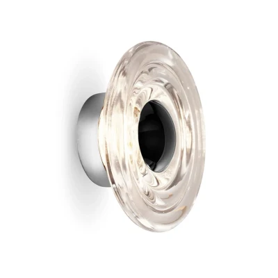 Immagine di Tom Dixon applique a LED Press mini, trasparente, 21 cm, IP55
