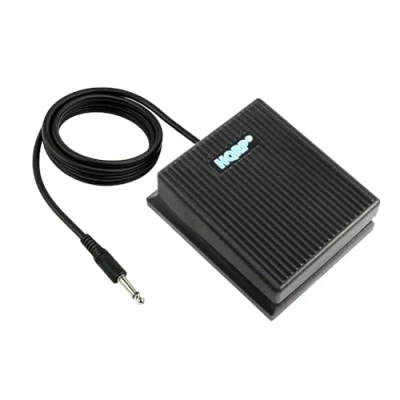 Immagine di HQRP interruttore a pedale sustain per Alesis sr 16/sr 18/SR16/SR18 Portable Classic drum machine Damper Pedal + sottobicchiere