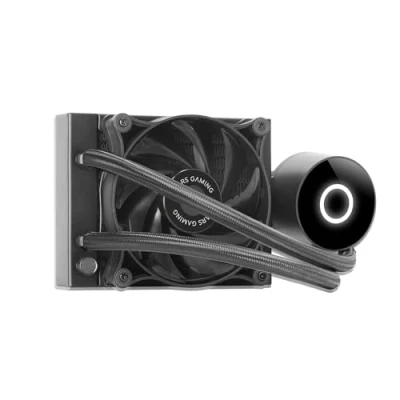 Immagine di Mars Gaming ML PRO120, Raffreddatore a Liquido Professionale CPU, TDP 220W, Ventola FDB Ultra silenziosa, Pompa Opti Chamber con Anello di Illuminazione Bianca, Multisocket Universale, Nero