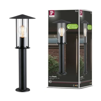 Immagine di Paulmann 94737 Classic 2200K Poller Dissuasore luminoso LED (monocolore) E27 4.3 W Nero