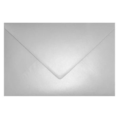 Immagine di Netuno 25 buste da lettera argento perlato formato C5 162x 229 mm 120g Aster Metallic Silver colorate effetto madreperla per biglietti matrimoni inviti di nozze feste compleanno fidanzamento