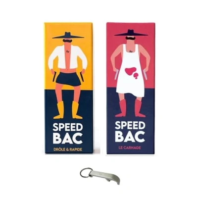 Immagine di Set Speed Bac versione francese + velocità vassoio carnage 1 apribottiglie Blumie (Speed Bac)