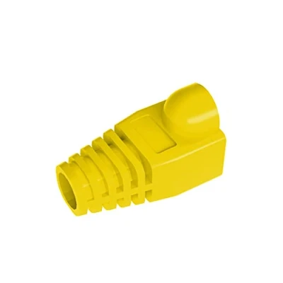 Immagine di VIVOCH 50 Pcs Cat5 Cat5E Cat6 Strain Relief Boot, RJ45 Plug Connector Cover Modular Network Cap Cable Boots, Yellow