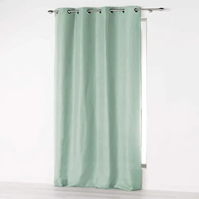 Immagine di Douceur d&#039;Intérieur, Tenda con occhielli (140 x 280 cm) Assoluto Salvia, Microfibra