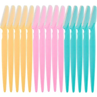 Immagine di Rasoio Sopracciglia Shaper Uomini Depilatori e Dermaplaning, Modellante, Esfoliante 15 Pezzi
