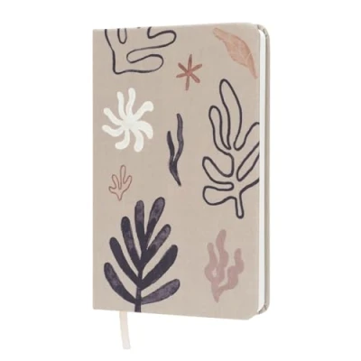 Immagine di Kokonote: Quaderno Puntinato Kalima A5 con rilegatura cucita, copertina rigida in stoffa, carta d&#039;avorio 100g/m², Bullet journal, appunti Collection