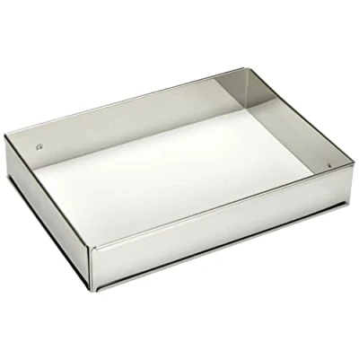 Immagine di Patisse 02167 Cornice Estensibile per Pasticceria, in Acciaio inox, 25 46 cm e 17 32 cm, Colore Argento