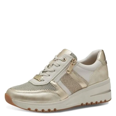 Immagine di MARCO TOZZI Damen Sneaker 2 23732 44, Scarpe da Ginnastica Donna, Cream Comb, 38 EU