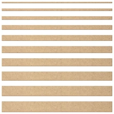 Immagine di strisce MDF/HDF, in MDF, lunghezza 100 cm, larghezza 1 10 confezione da 25 pezzi, larghezza: 8 cm di