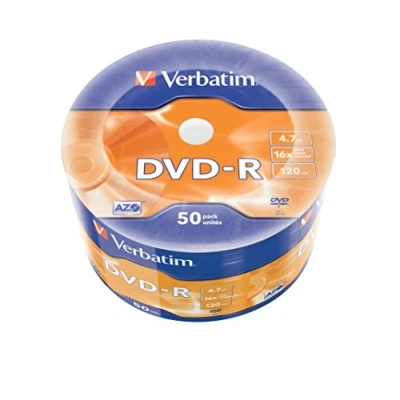 Immagine di Verbatim Dvd R Matt Silver 50 Pack Wrap Spindle