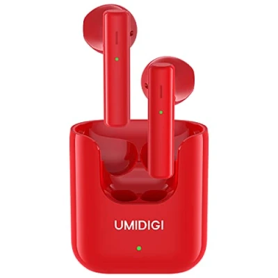 Immagine di UMIDIGI Auricolare Wireless, AirBuds U Cuffie In Ear Bluetooth 5.1 con 2 Microfoni, Riduzione del Rumore Ambientale Bluetooth, Accoppiamento Automatico Tocco Intelligente (Rosso)