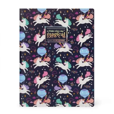 Immagine di Legami Quaderno a Righe Large Formato Pagina B5, Grande con Rigatura, Carta FSC Certificata, 18,5 x 24,8 cm, Tema Unicorn