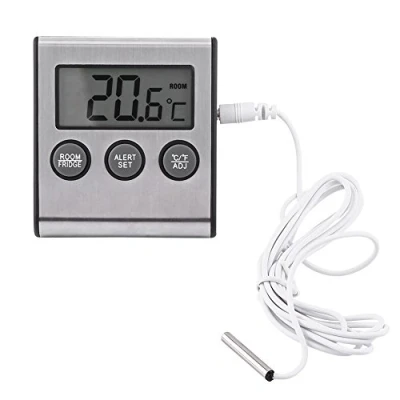 Immagine di 2,8 x 2,6 0,7 pollici ad alta sensibilità che misura con precisione il termometro per congelatore allarme e ampio display LCDTermometro digitale Other Kitchen Tools &amp; Accessories