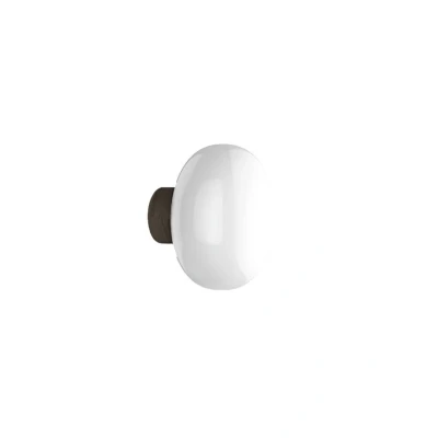Immagine di New Works Karl Johan applique, bianco, legno, vetro, Ø 23 cm