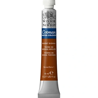 Immagine di Winsor &amp; Newton Cotman 8840080 Pittura ad acquerello, colori vivaci di alta qualità con ottime caratteristiche lavorazione, tubo da 8 ml, Siena bruciato
