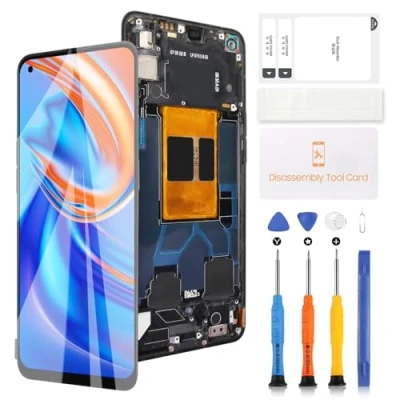 Immagine di LADYSON Schermo LCD TFT per Oppo Reno6 5G/Reno 6 5G CPH2251 Display Touch Screen Digitizer Assembly Ricambio 6.4&quot;&quot; con strumenti (nero cornice)