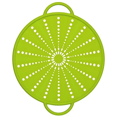 Immagine di Emsa 514557 Coperchio antischizzi 5 in 1 Silicone/Inox, 26 cm, colore: Verde