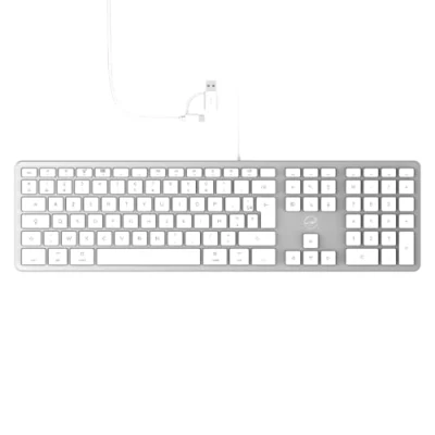 Immagine di Mobility Lab Mac Design Touche Tastiera per MacOS, AZERTY, Bianco