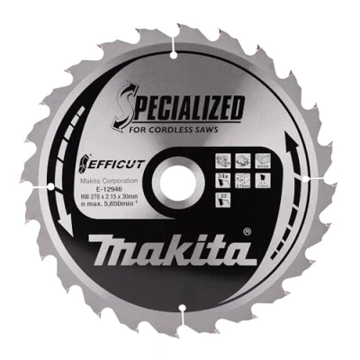 Immagine di Makita E 12946 Lama circolare 270 x 30 mm Numero di denti: 24 1 pz.